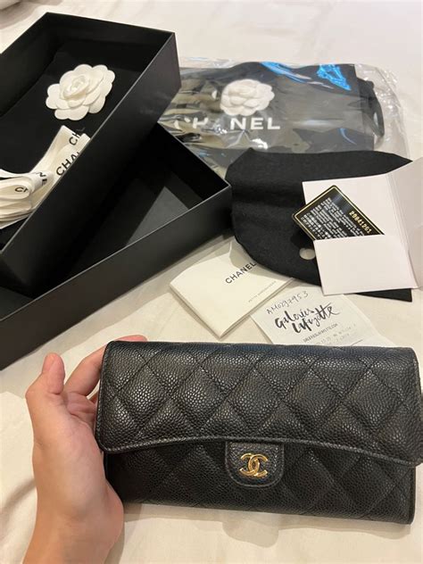 chanel classic flap wallet review|chanel long zipped wallet.